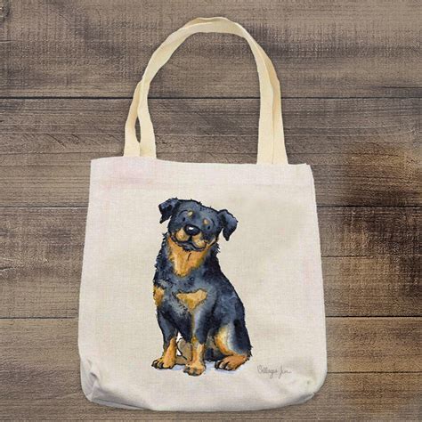 Rottweiler Tote Bag .